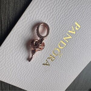 Pandora Disney Collection Beauty and the Beast Rose Gold Charm